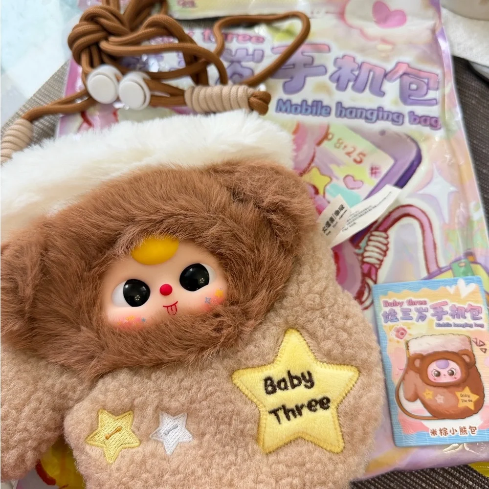 Baby Three Plush Mobile Hanging Bag Open bag